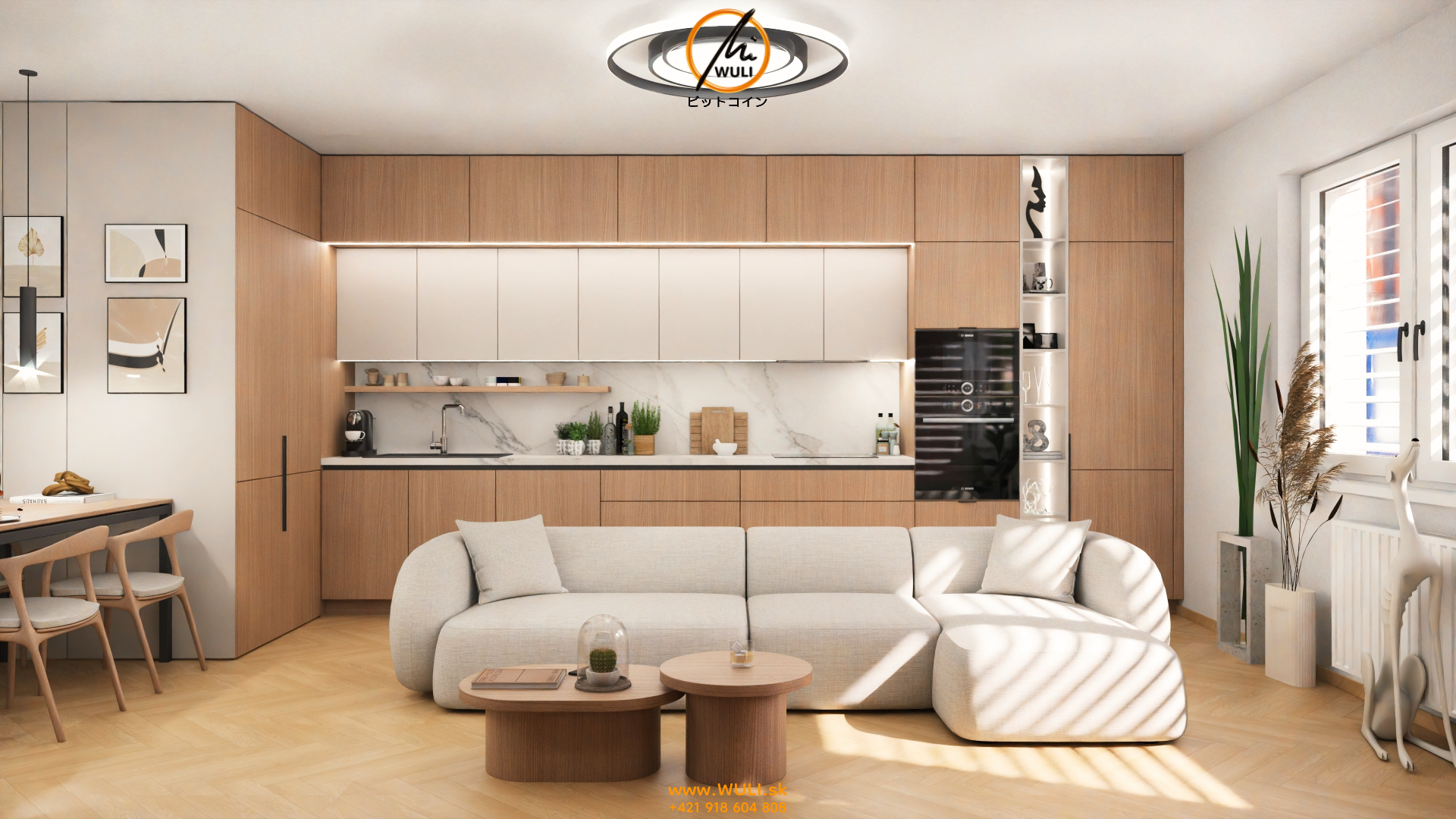 WULI_kon.sim.predsieň, kuchyňa, obývačka 3